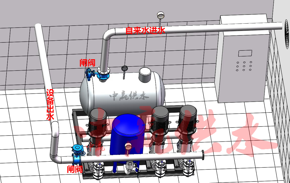 恒壓無(wú)負(fù)壓供水設(shè)備安裝圖